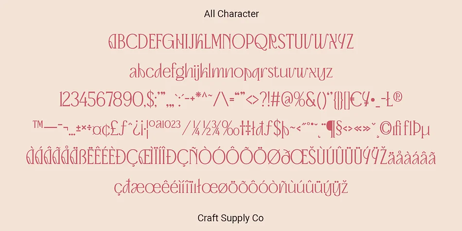 Advine by Craft Supply Co. — Decorative Font — thumbnail 6