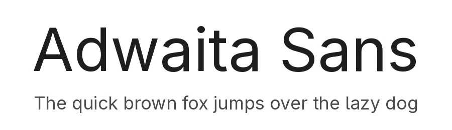 Adwaita Sans