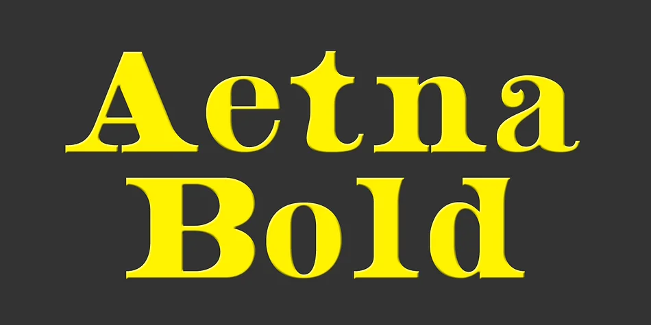 Aetna by Wooden Type Fonts — Decorative Font