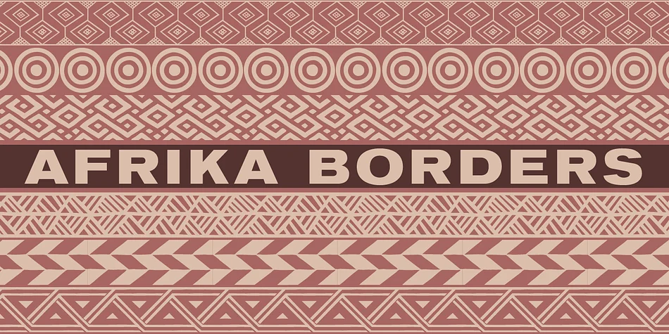 Afrika Borders by CastleType — Dingbats Font — thumbnail 2