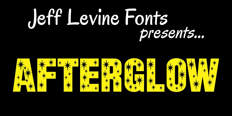 AFTERGLOW JNL by Jeff Levine Fonts — Display Font
