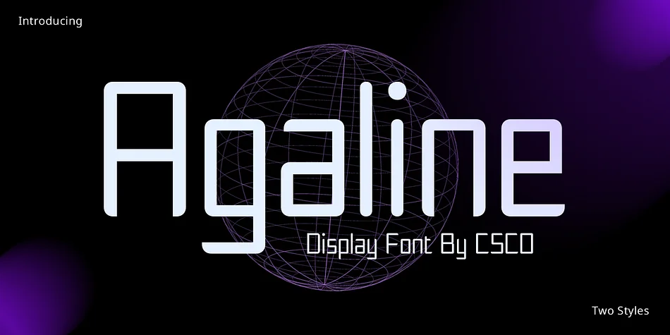 Agaline by Craft Supply Co. — Display Font