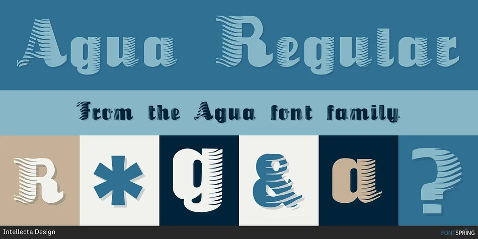 Agua by Intellecta Design — Decorative Font