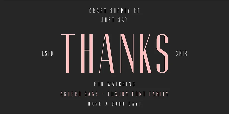 Aguero by Craft Supply Co. — Display Font — thumbnail 6