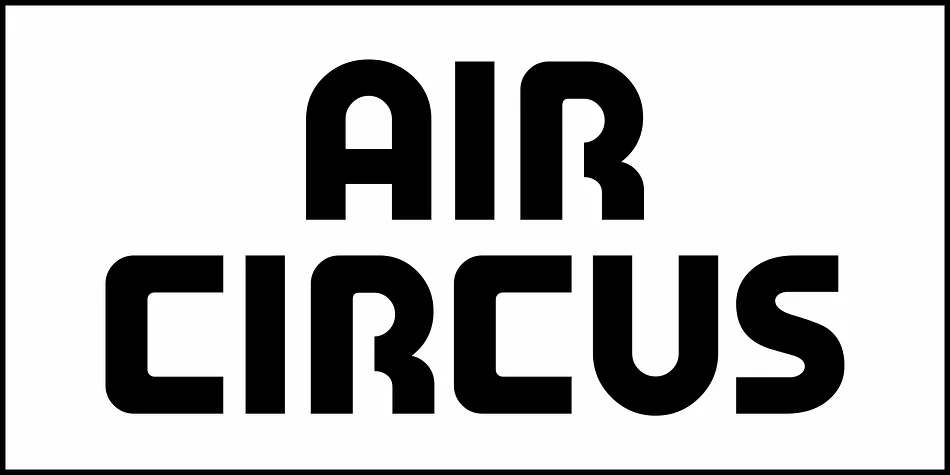 AIR CIRCUS JNL by Jeff Levine Fonts — Display Font — thumbnail 2