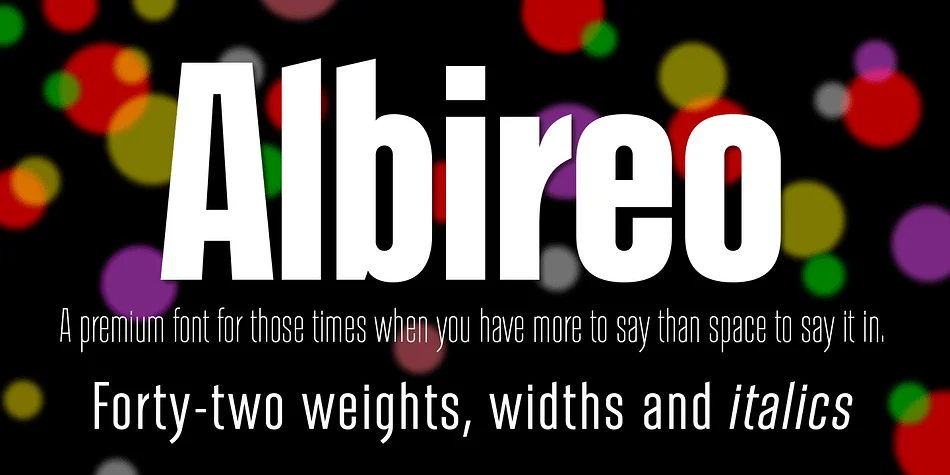 Albireo by Cory Maylett Design — Display Font — thumbnail 3