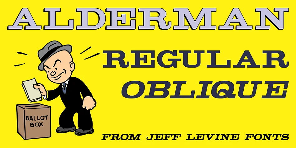 ALDERMAN JNL by Jeff Levine Fonts — Decorative Font
