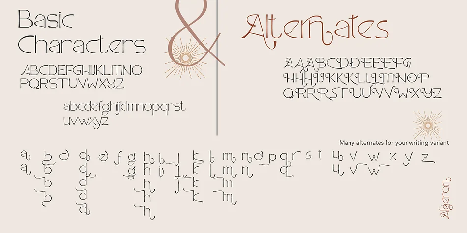 Algeron by Jolicia Type — Display Font — thumbnail 10