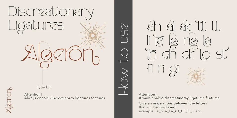 Algeron by Jolicia Type — Display Font — thumbnail 9