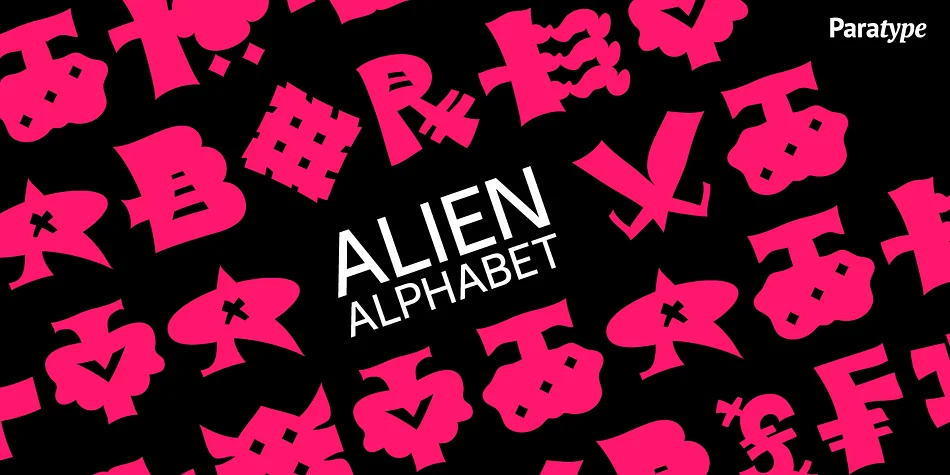 Alien Alphabet by ParaType — Dingbats Font