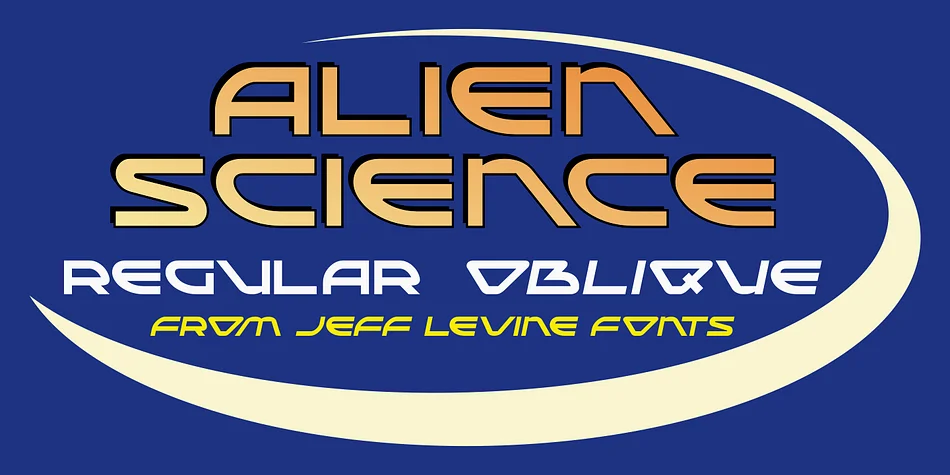 Alien Science JNL by Jeff Levine Fonts — Display Font