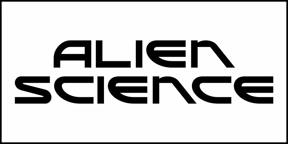 Alien Science JNL by Jeff Levine Fonts — Display Font — thumbnail 2
