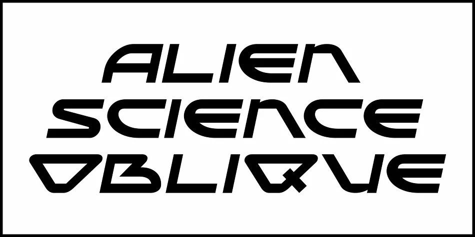 Alien Science JNL by Jeff Levine Fonts — Display Font — thumbnail 4