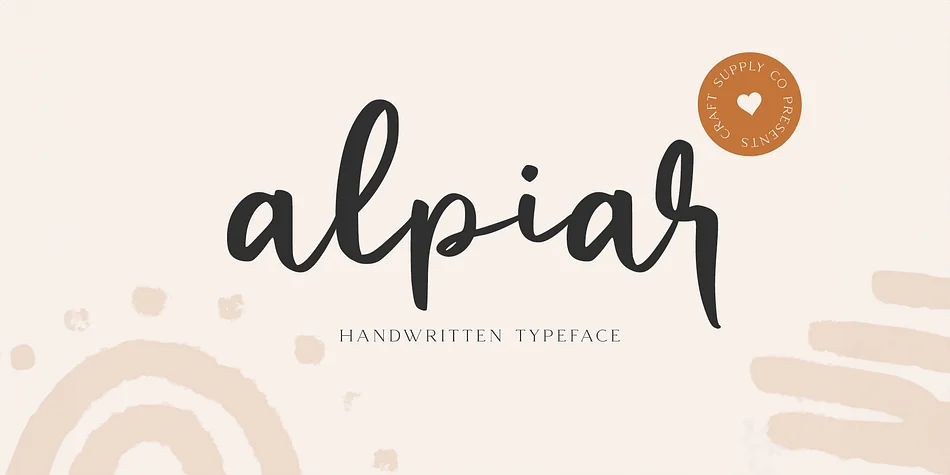 Alpiar by Craft Supply Co. — Display Font