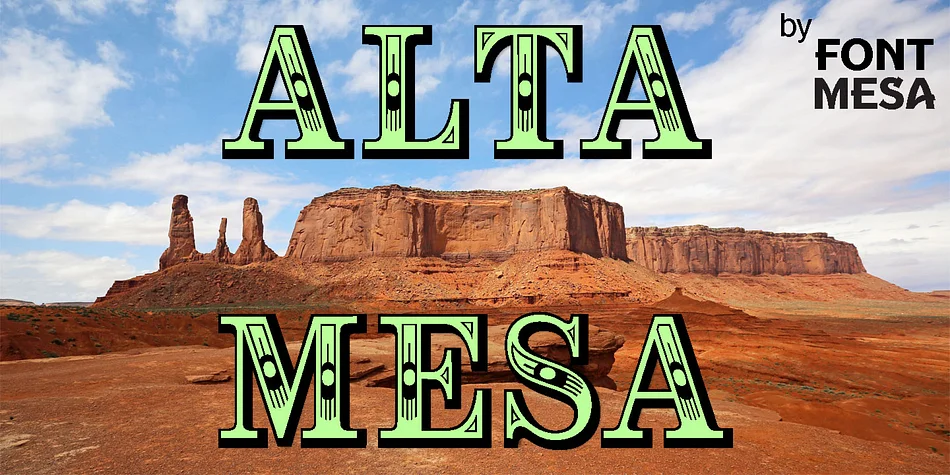 Alta Mesa by FontMesa — Decorative Font