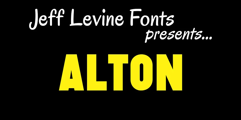 ALTON JNL by Jeff Levine Fonts — Display Font