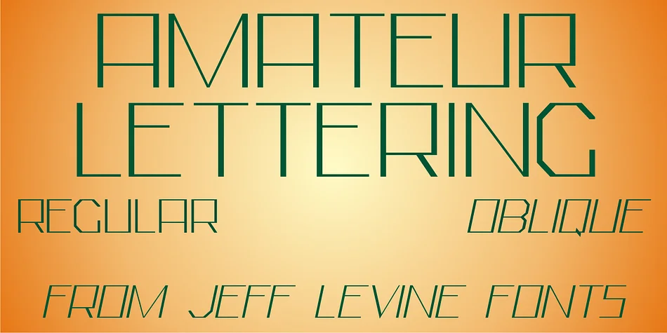 AMATEUR LETTERING JNL by Jeff Levine Fonts — Display Font