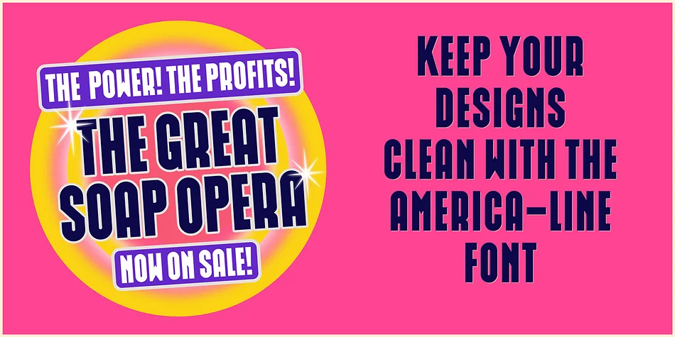 America Line by Kustomtype — Display Font — thumbnail 6