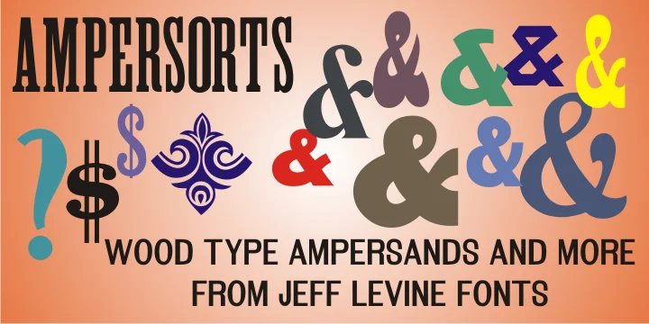 Ampersorts JNL by Jeff Levine Fonts — Dingbats Font