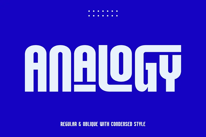 Analogy by roomspace — Display Font