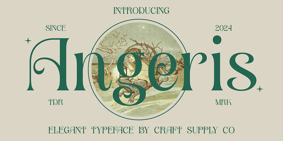 Angeris by Craft Supply Co. — Decorative Font