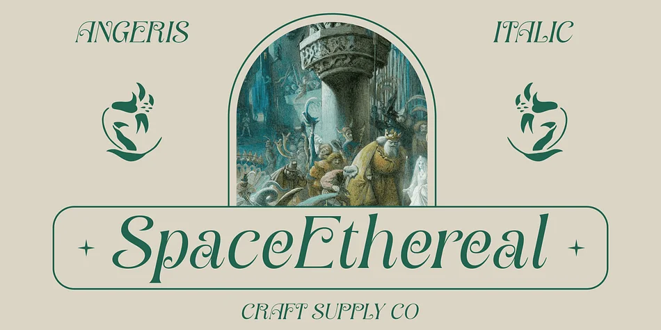 Angeris by Craft Supply Co. — Decorative Font — thumbnail 2