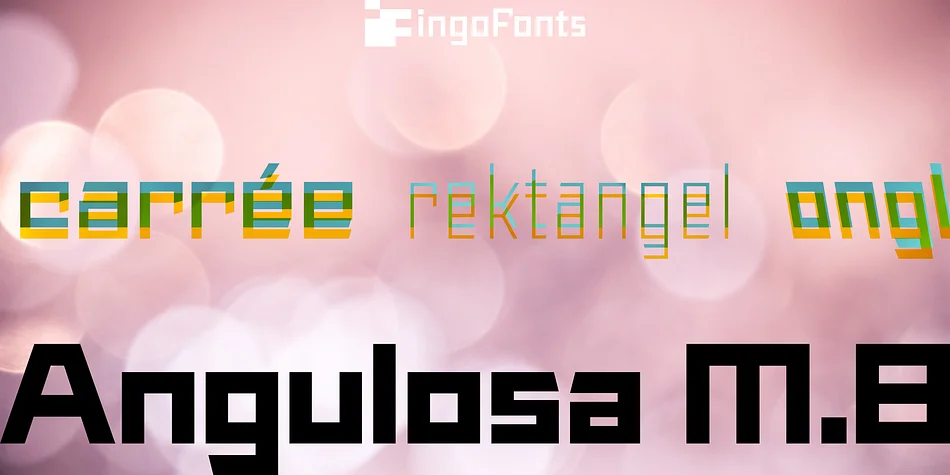 Angulosa M.8 by ingoFonts — Display Font