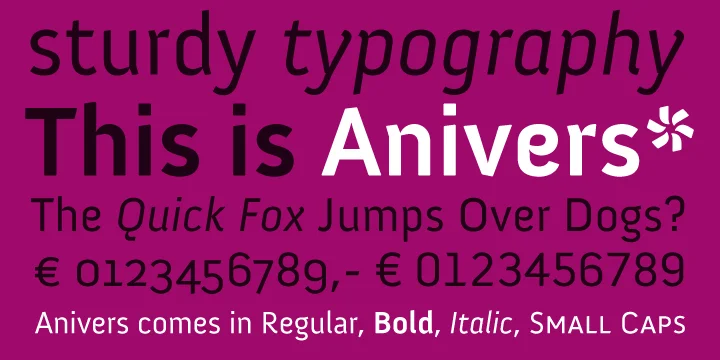 Anivers by exljbris Font Foundry — Display Font