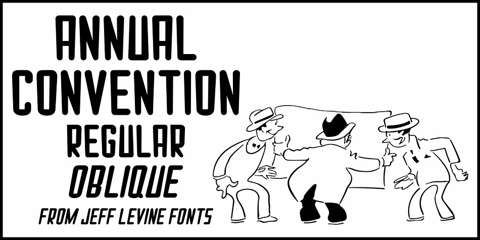 Annual Convention JNL by Jeff Levine Fonts — Display Font