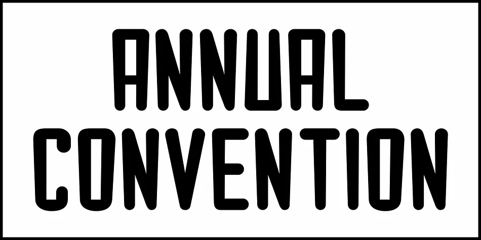 Annual Convention JNL by Jeff Levine Fonts — Display Font — thumbnail 2