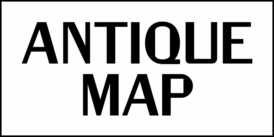 Antique Map JNL by Jeff Levine Fonts — Display Font — thumbnail 2