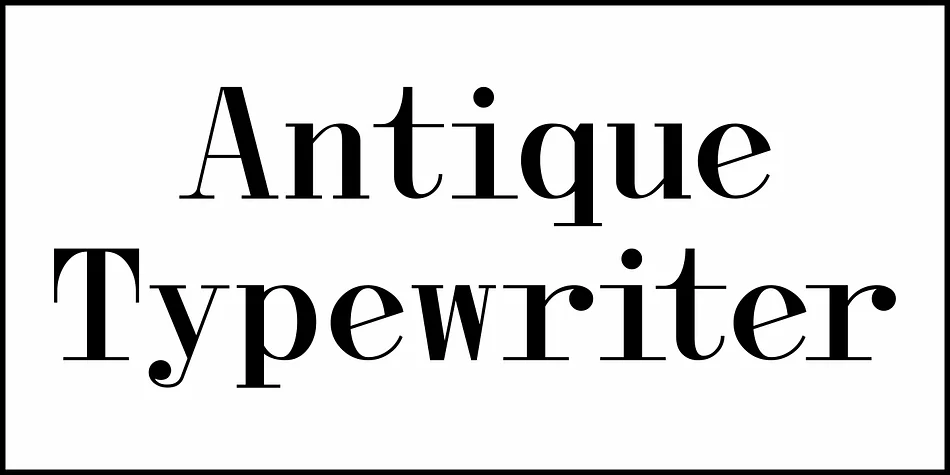 Antique Typewriter JNL by Jeff Levine Fonts — Decorative Font — thumbnail 2