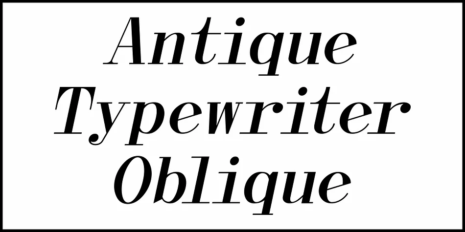 Antique Typewriter JNL by Jeff Levine Fonts — Decorative Font — thumbnail 4
