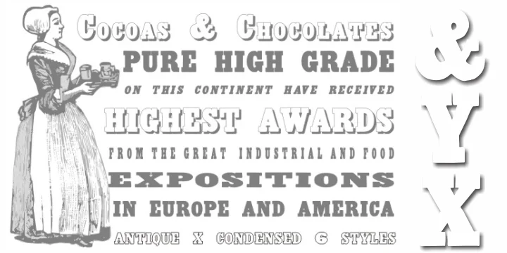 Antique X Condensed by Intellecta Design — Decorative Font