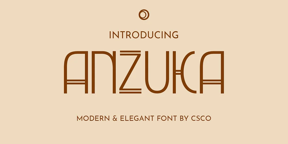 Anzuka by Craft Supply Co. — Decorative Font