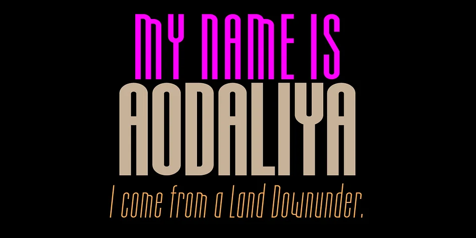 Aodaliya by Type Associates — Display Font — thumbnail 2