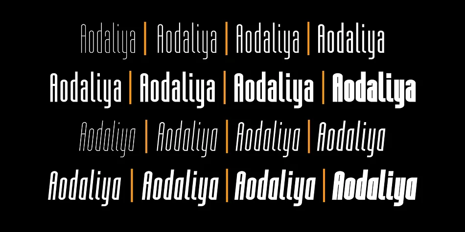 Aodaliya by Type Associates — Display Font — thumbnail 3