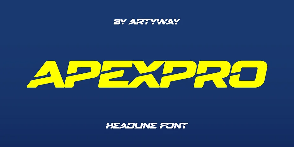 ApexPro by Artyway — Display Font