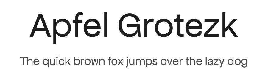Apfel Grotezk