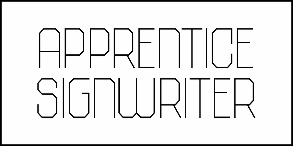 APPRENTICE SIGNWRITER JNL by Jeff Levine Fonts — Display Font — thumbnail 2