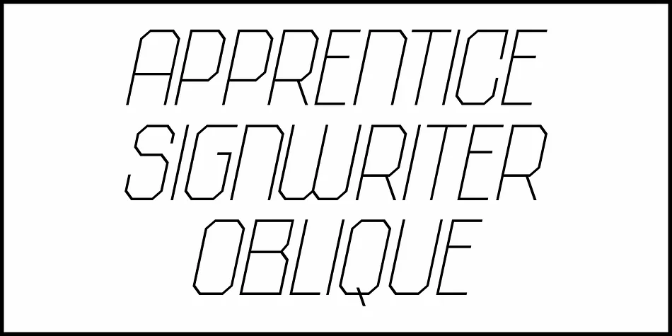 APPRENTICE SIGNWRITER JNL by Jeff Levine Fonts — Display Font — thumbnail 4