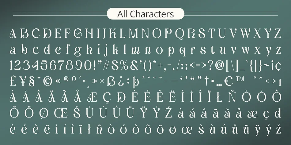 Aquene by Craft Supply Co. — Decorative Font — thumbnail 6