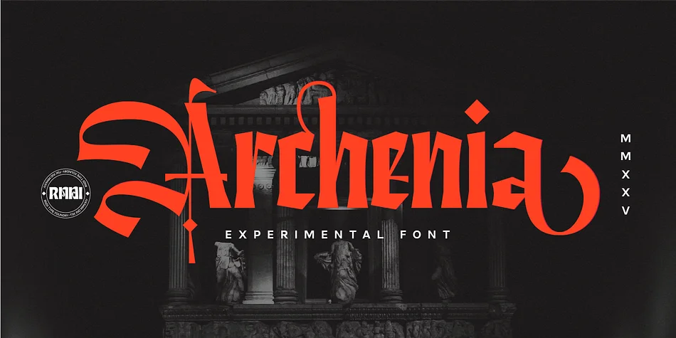Archenia by RNDI Type Foundry β Blackletter Font