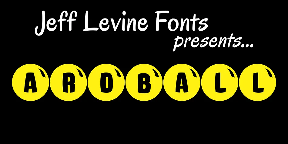 Ardball JNL by Jeff Levine Fonts — Dingbats Font