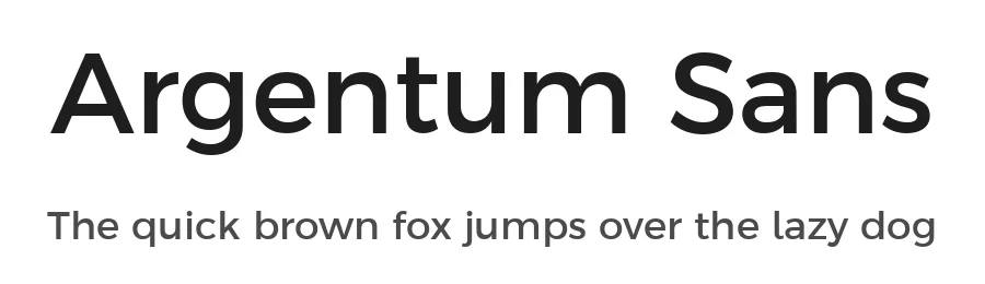 Argentum Sans