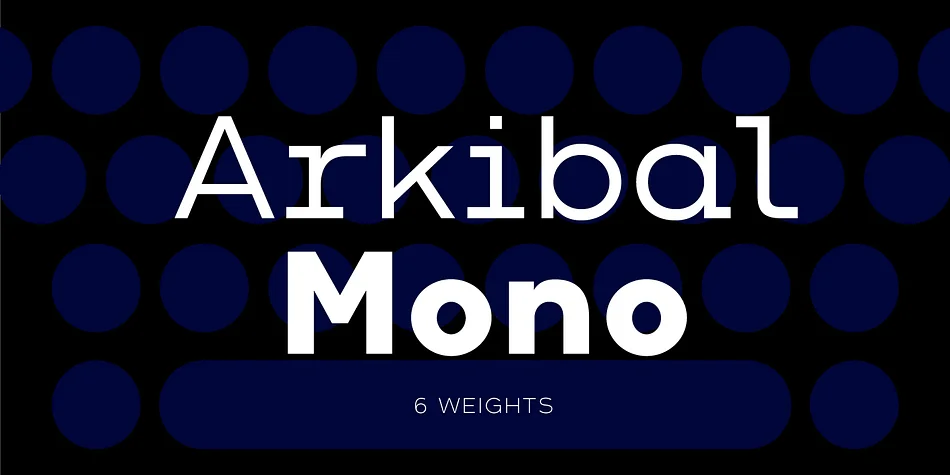 Arkibal Mono by JC Design Studio — Decorative Font
