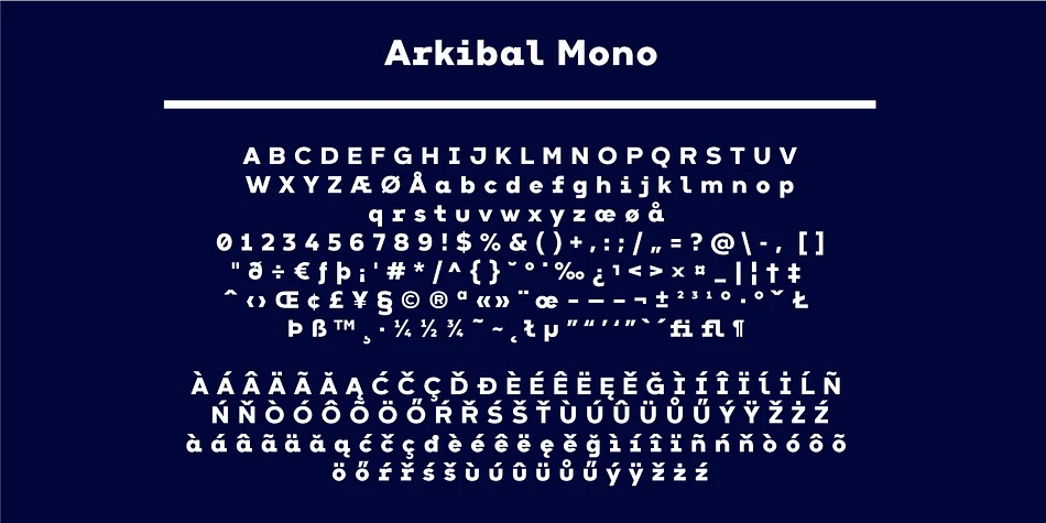 Arkibal Mono by JC Design Studio — Decorative Font — thumbnail 4