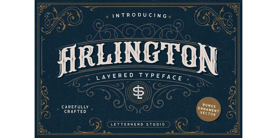 Arlington by Letterhend Studio — Decorative Font