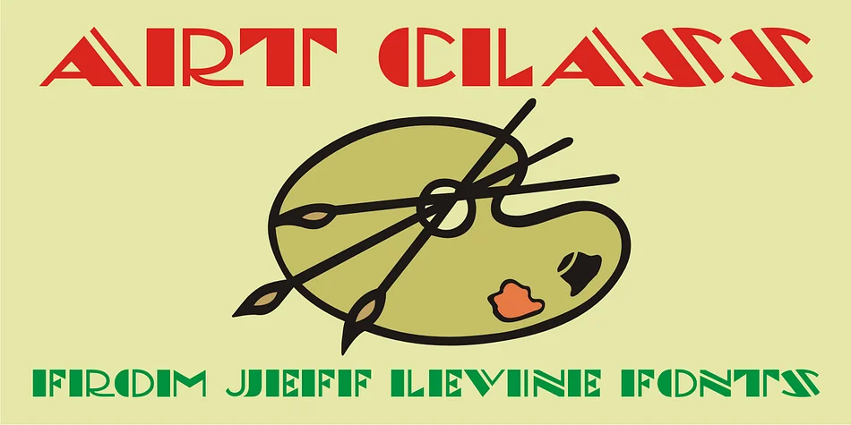 ART CLASS JNL by Jeff Levine Fonts — Decorative Font