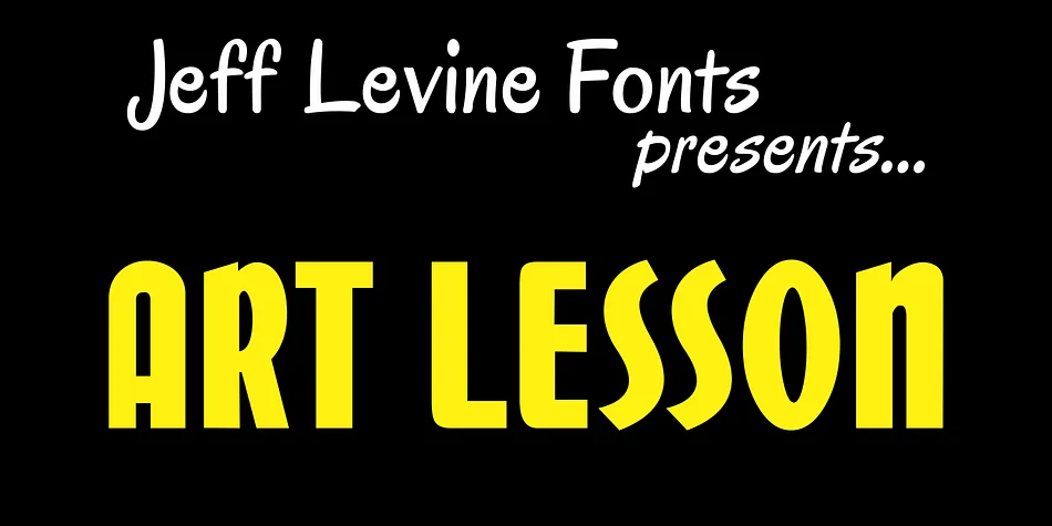 ART LESSON JNL by Jeff Levine Fonts — Display Font